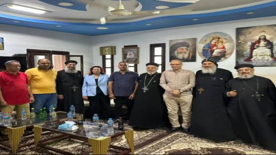 رئيس مركز ومدينة صدفا يلبّي دعوة الأب “ويصا” راعي كنيسة الأنبا بشاي والأبناء بطرس بصدفا في إطار دعم المشاركة المجتمعية وتفعيل دور المؤسسات