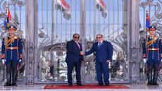 استقبل السيد الرئيس عبد الفتاح السيسي، اليوم، بمدينة العلمين، ” د. حسن شيخ محمود” رئيس جمهورية الصومال الفيدرالية الشقيقة.