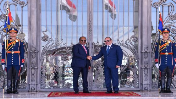 استقبل السيد الرئيس عبد الفتاح السيسي، اليوم، بمدينة العلمين، ” د. حسن شيخ محمود” رئيس جمهورية الصومال الفيدرالية الشقيقة.
