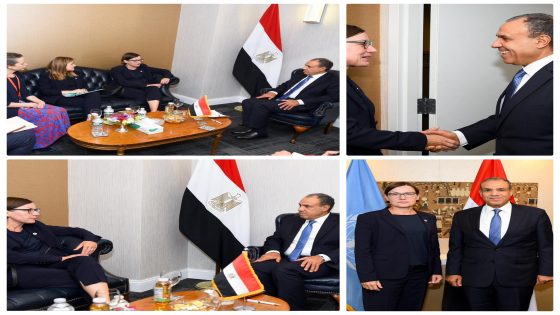 التقى د. بدر عبد العاطي وزير الخارجية والهجرة وشئون المصريين بالخارج مع السيدة “ميريانا سبولياريتش إيغر” رئيسة اللجنة الدولية للصليب الأحمر في نيويورك.
