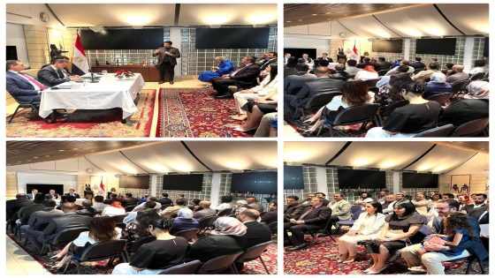 التقي السفير/ راجي الإتربي، سفير مصر في اليابان بمقر السفارة، بمجموعة من رموز وأعضاء الجالية المصرية في اليابان، حيث أعرب عن تقديره للدور المميز والمشرف الذي يقومون به في تمثيل مصر بمختلف المجالات