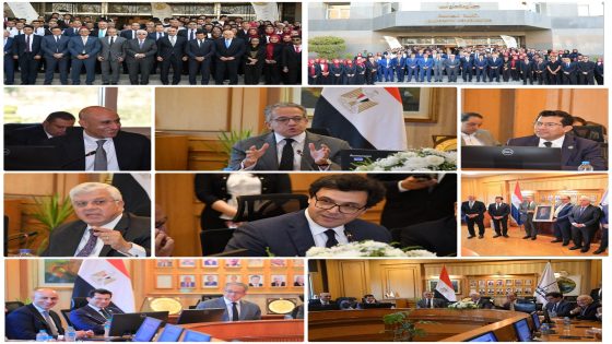 وزراء التعليم العالي والشباب والرياضة والتربية والتعليم والثقافة يشاركون في احتفالية تكريم الدكتور خالد العناني بجامعة حلوان