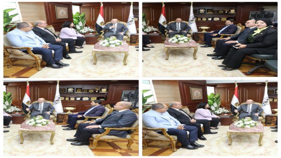 محافظ بني سويف يستقبل نائبة وزيرة التضامن الاجتماعي ورئيس هيئة تعليم الكبار في مستهل زيارتهما للمحافظة