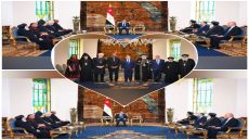 استقبل السيد الرئيس عبد الفتاح السيسي، اليوم، وفد مجلس الكنائس العالمي، برئاسة القس البروفيسور دكتور/ جيري بيلاي، الأمين العام لمجلس الكنائس العالمي، وبحضور قداسة البابا/ تواضروس الثاني، بابا الإسكندرية وبطريرك الكرازة المرقسية، والسيد الدكتور/ بدر عبد العاطي وزير الخارجية والهجرة وشئون المصريين في الخارج