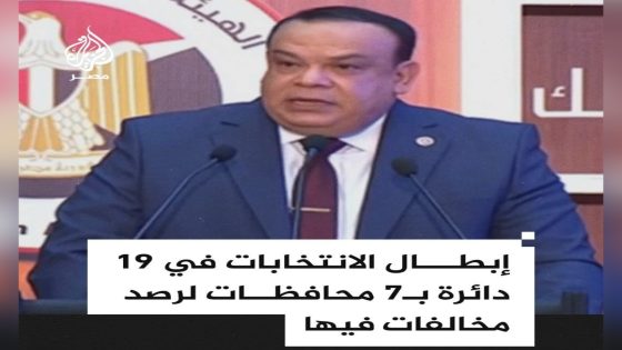 رئيس الهيئة الوطنية للانتخابات حازم بدوي يعلن إلغاء الانتخابات في 19 دائرة بـ7 محافظات بسبب مخالفات فيها