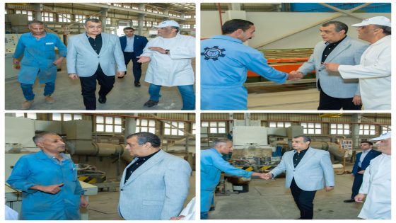 وزير الدولة للإنتاج الحربي يطمئن على سير العمل بشركة حلوان للصناعات غير الحديدية (مصنع 63 الحربي)