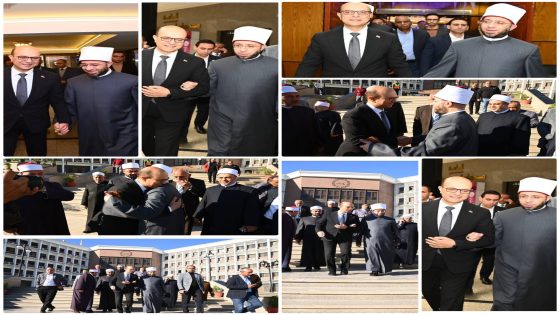 رئيس جامعة أسيوط يستقبل وزير الأوقاف ضمن فعاليات زيارته للمحافظة