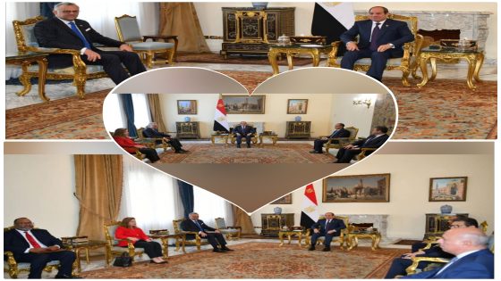 استقبل السيد الرئيس عبد الفتاح السيسي، اليوم، السيد/ مسعد بولس، كبير مستشاري رئيس الولايات المتحدة الأمريكية للشئون العربية والأفريقية، وذلك بحضور الدكتور بدر عبد العاطي وزير الخارجية والهجرة وشئون المصريين في الخارج، والسيد اللواء حسن رشاد رئيس المخابرات العامة، والسيدة ايفينيا سيدرياس نائبة رئيس البعثة بسفارة الولايات المتحدة الأمريكية، والسيد ناتانيل تيرنر المستشار السياسي بسفارة الولايات المتحدة الأمريكية.