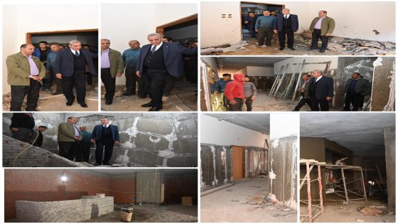 محافظ الغربية يتفقد الأعمال الجارية بمشروع إنشاء المبنى الإداري الجديد لديوان المحافظة بعروس الدلتا